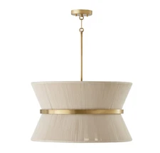 Capital Lighting - 341281NP Cecilia 8-Light Pendant in Bleached / Brass *NICE*