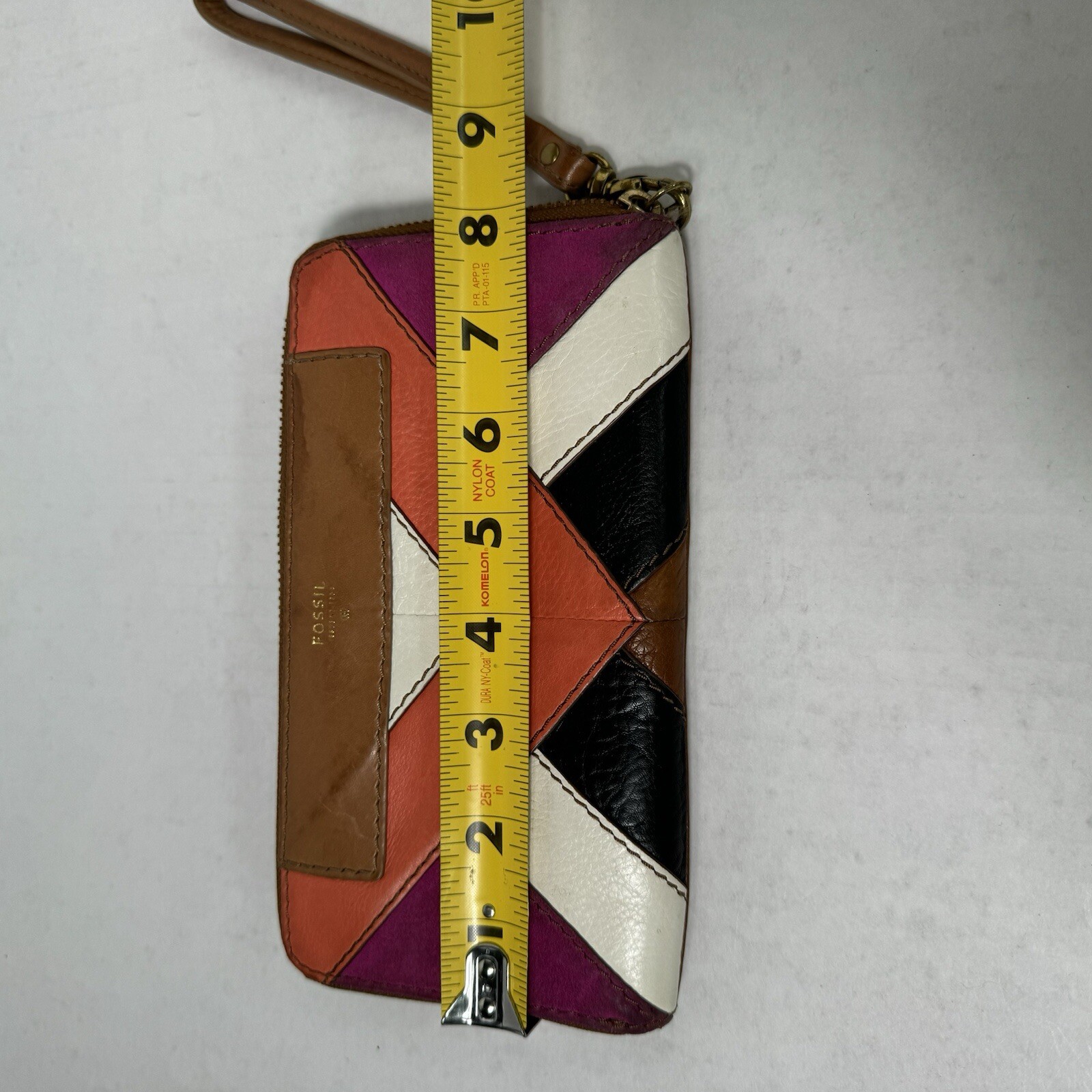 Fossil Wallet Wristlet Amanda Patchwork Leather P… - image 8