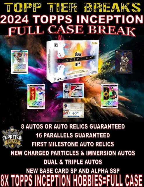 ARIZONA DIAMONDBACKS 2024 TOPPS INCEPTION 8X HOBBY BOX FULL CASE BREAK #LF10