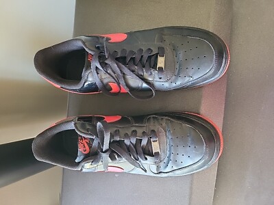 Nike Air Force 1 Low Bred Red Black 10.5 D 315122-035 Patent Red Black |  eBay