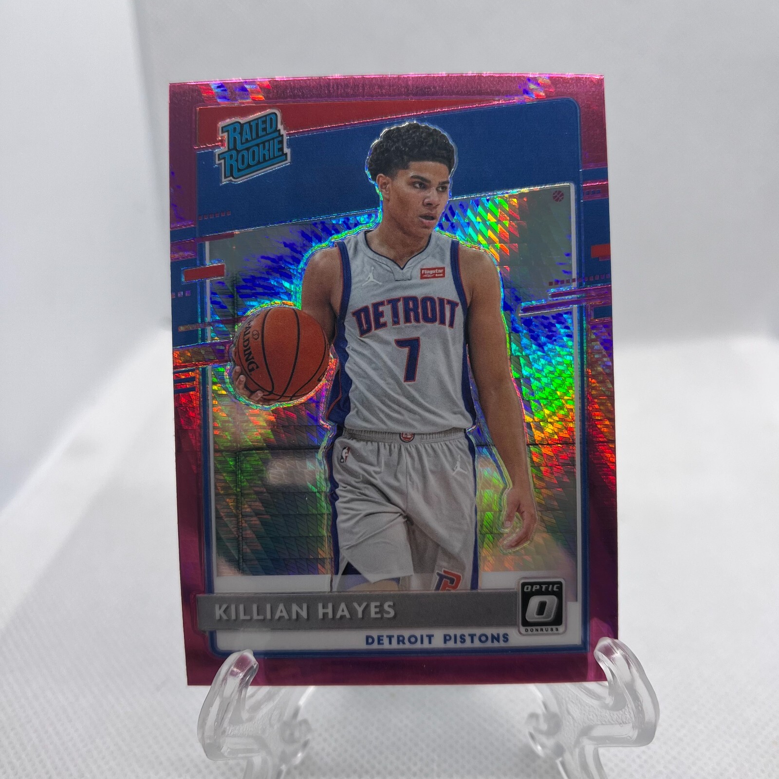 Killian Hayes 2020-21 Panini Donruss Optic Pink Hyper Prizm Rated Rookie #157