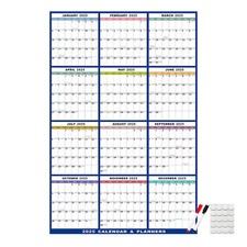 2025 Wall Calendar Monthly Large Wet & Dry Er...