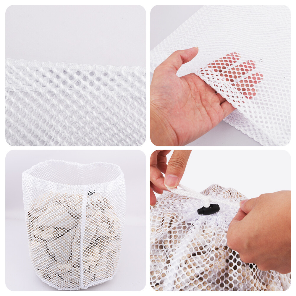 4pcs Daily Home For Washing Machine With Drawstring Fine Net Mesh