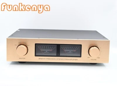 FUNKENYA Clone Accuphase C-245 Hi-End HiFi Preamplifier VU Meter RCA XLR With Remote