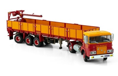 WSI for FTF F SERIE (OLD CAB) 4X2 CLASSIC BRICK TRAILER 3 AXLE 1/50 scale Model