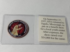 Elvis Presley Colorized Half Dollar Tupelo Youth Center Fundraiser