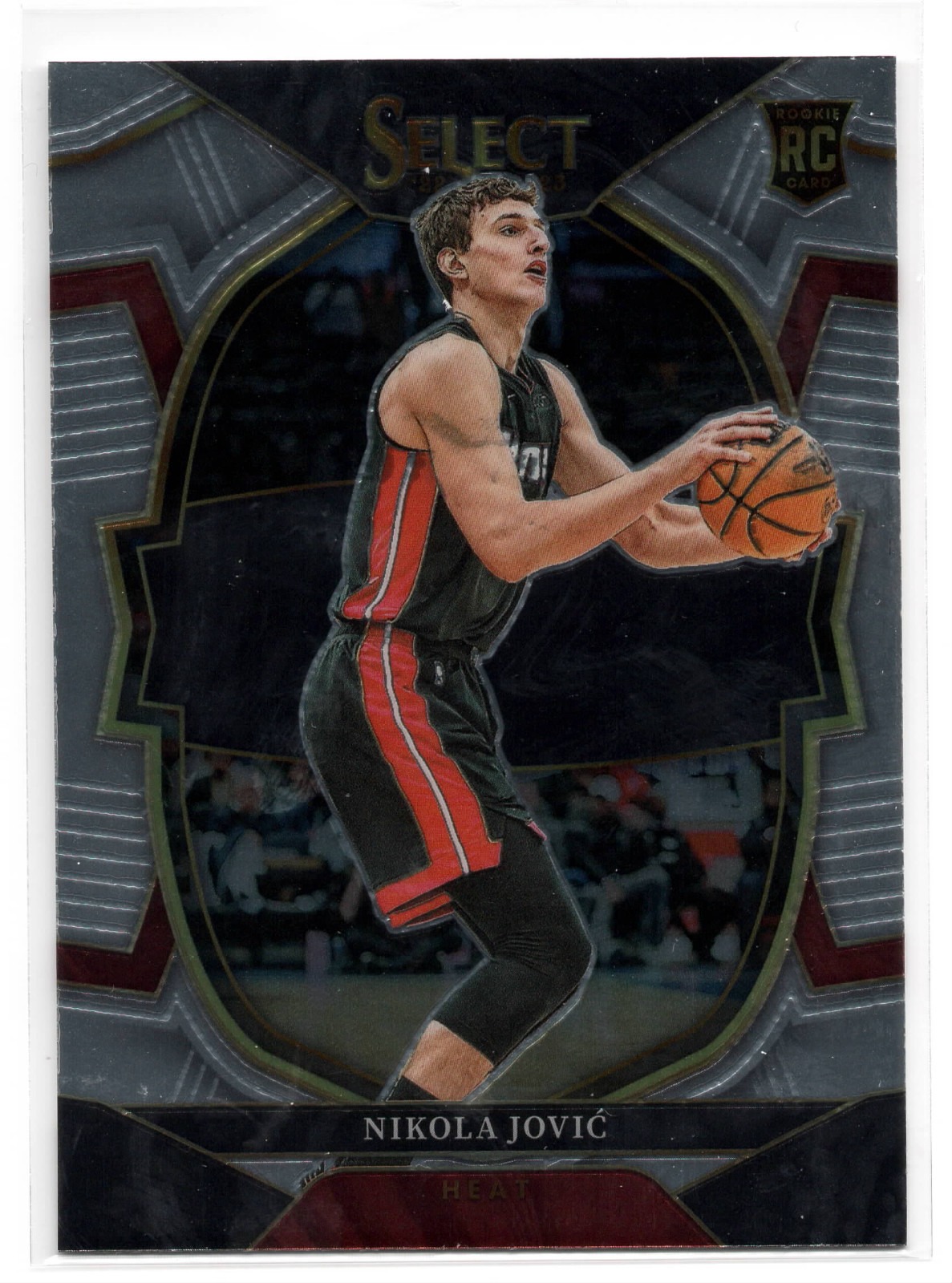 2022-23 Panini Select Nikola Jovic Concourse Rookie Card RC #91 Miami Heat