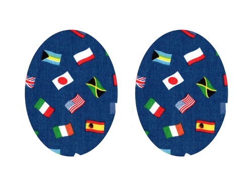 Fabric Repair Iron/Sew on Knee/Elbow/Applique Patch Crafts/Jeans LARGE OVAL x 2 - Picture 6 of 6