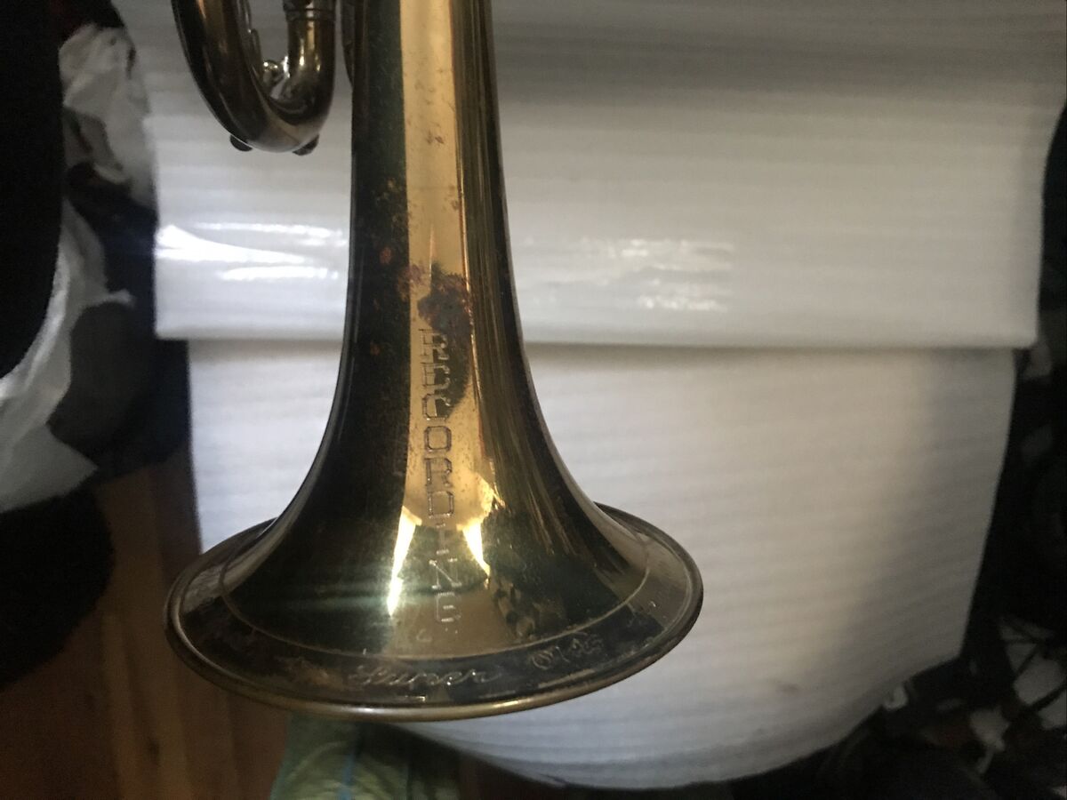 RARE EARLY VINTAGE OLDS SUPER RECORDING Bb TRUMPET VERY GOOD RARE EARLY VINTAGE OLDS SUPER RECORDING Bb TRUMPET VERY GOOD