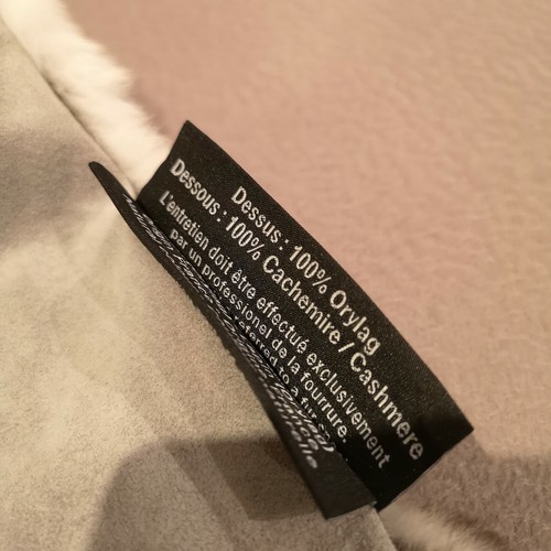 Chanel orylag fur throw Blanket rug - Picture 6 of 6
