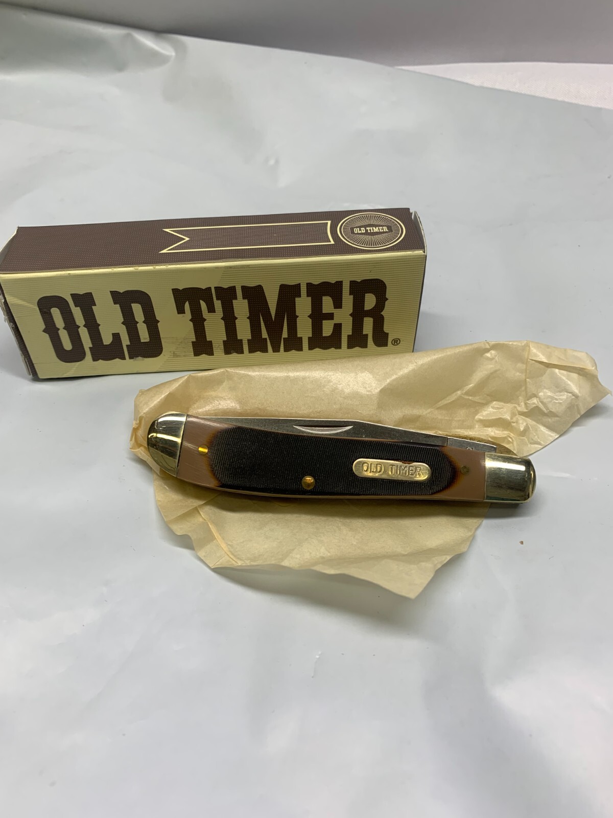 Old Timer 194OT Gunstock Trapper Lockblade Traditional Folding Pocket