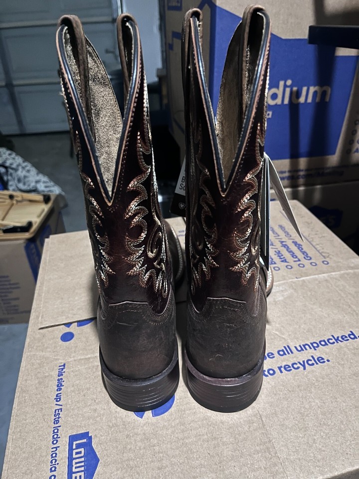 Ariat Men's Lasco Ultra Bar Brown Bantamweight Wide Square Toe Cowboy