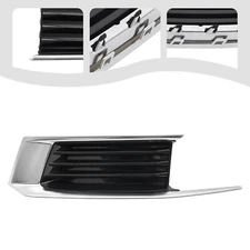 Front Fog Light Cover Bezel Chrome Trim Fit For Cadillac XTS 2018-2019 Left Side