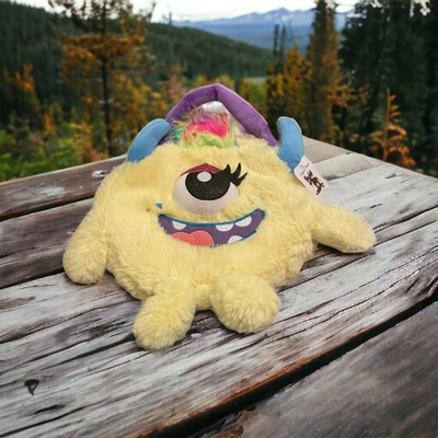 Yellow Monster Purse 11'' The Prairie Schooner Clutch Furry Brand New w/Tags