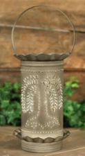 New Ash Color Weeping Willow Tin Punched Electric Wax Tart Warmer
