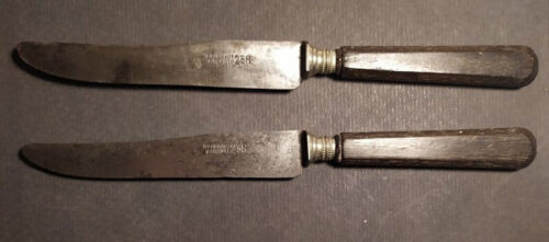 Deux rares couteaux anciens signés DAUPHANT garanti 238 fer forgé 19e - Photo 1/6
