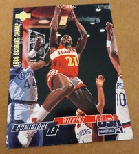 1993-94 Upper Deck USA DOMINIQUE WILKINS Basketball Card #74. ATLANTA HAWKS. HOF