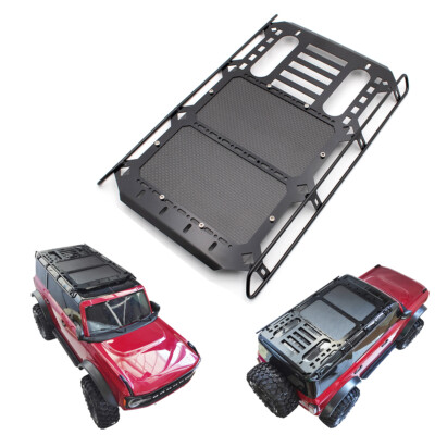 KYX Metal Roll Cage 1:10 Roof Luggage Tray Rack  for 2021 Ford Bronco TRX-4