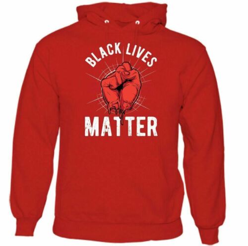 Black Lives Matter Mens Political Hoodie Panther Anti Racism Peace Love Top - Picture 3 of 18