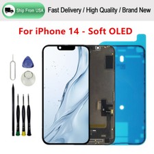 For iPhone 14 Soft OLED Display LCD Touch Screen Digitizer Assembly Replacement