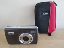 Vivitar Vivicam T532 12MP Compact Digital Camera Black Tested + Case