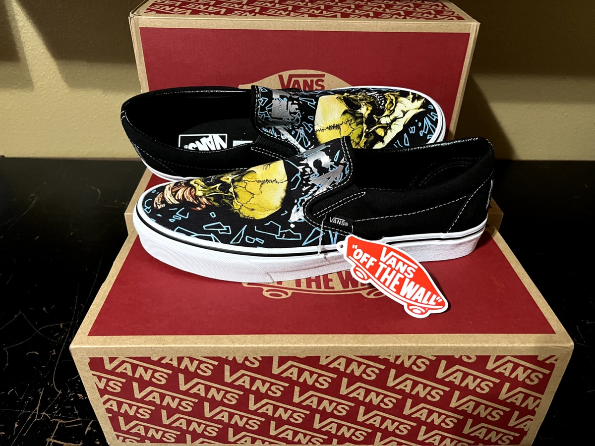 Metallica Sad But True Vans Shoes Slip on Size 10.5 New With Box