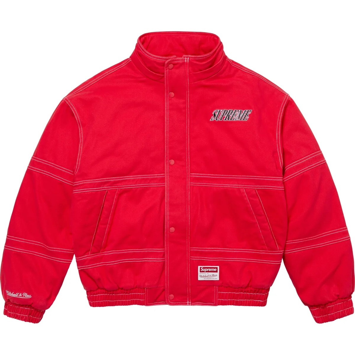 Supreme x Mitchell & Ness Twill Stadium Jacket 3colors FW24 Supreme x Mitchell & Ness Twill Stadium Jacket 3colors FW24