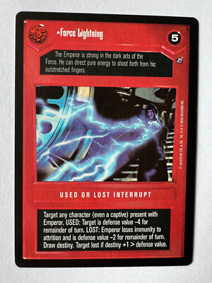Star Wars CCG Force Lightning Dark Side Death Star II