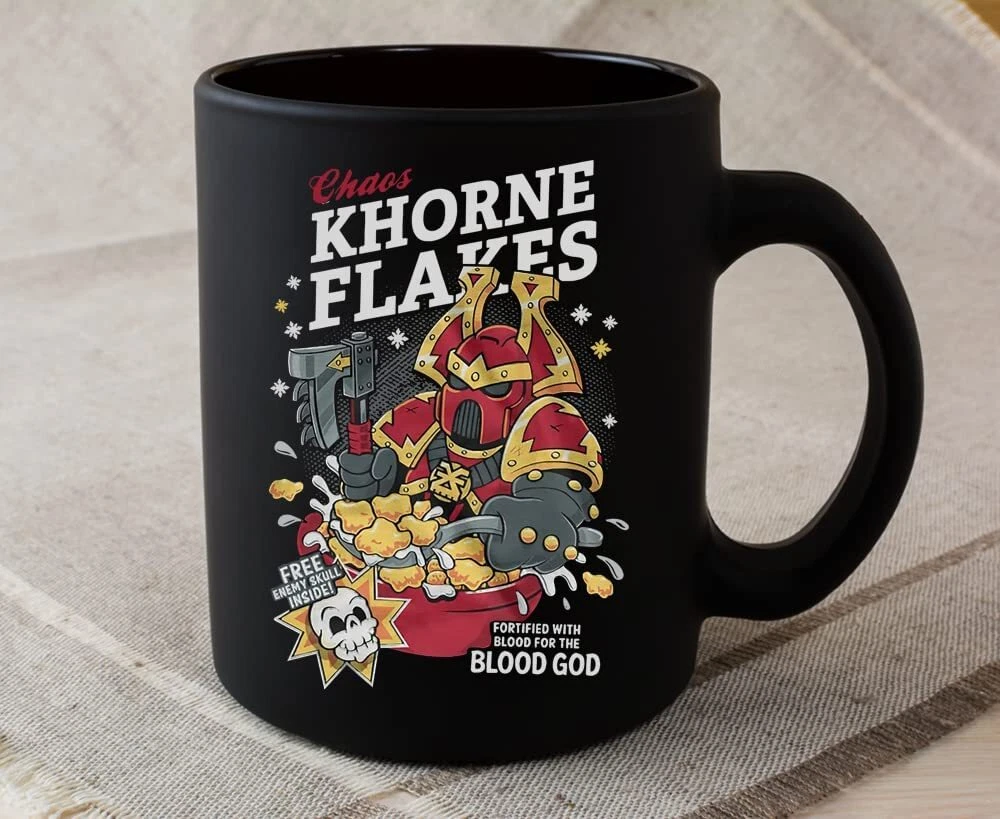Chaos Khorne Flakes 11 Oz Premium Quality Printed Coffee Mug Comfortable To  Hold | eBay