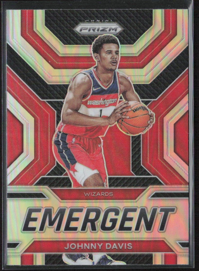 2022-23 Panini Prizm Johnny Davis Emergent Prizms Silver #13