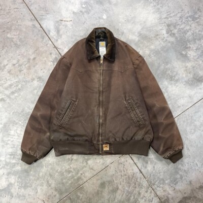 ジャケット・アウター Carhartt New Year OG Santa FE Jacket CARHARTT WIP OG SANTA FE JACKET WINTER AMMONITE/BLACK L NWT