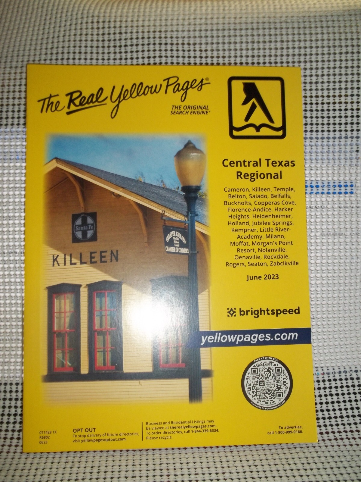 Yellow Pages Phone Book TX 06/2023 CTR Cameron Killeen Temple Belton