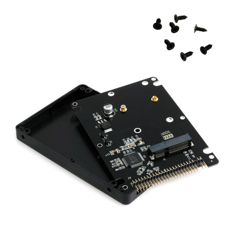 MSATA to 2.5" IDE HDD SSD mSATA to PATA Adapter Converter Card 44PIN Case - Image 2 of 4