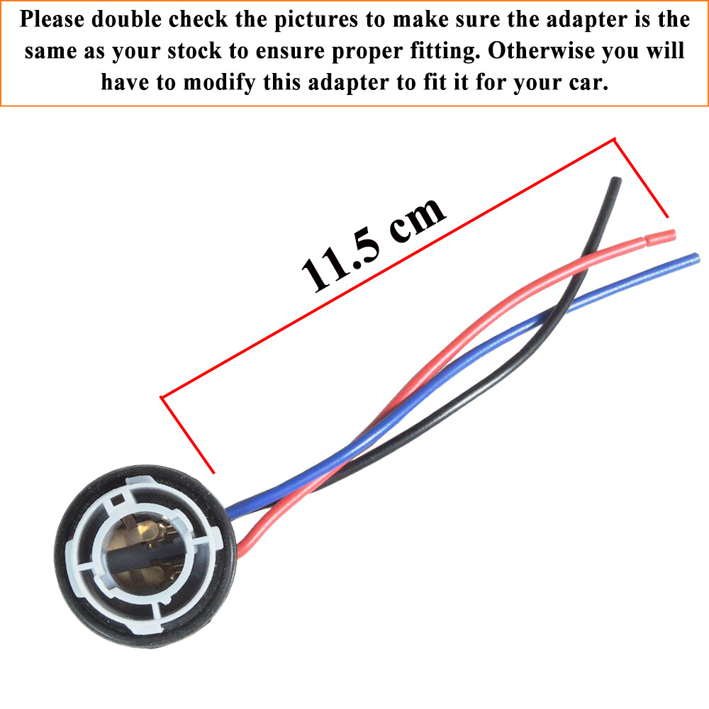 Lote De 10 Conectores Pigtail 1157 Para Luz De Giro, Freno Y Estacionamiento – Hembra, 18 AWG