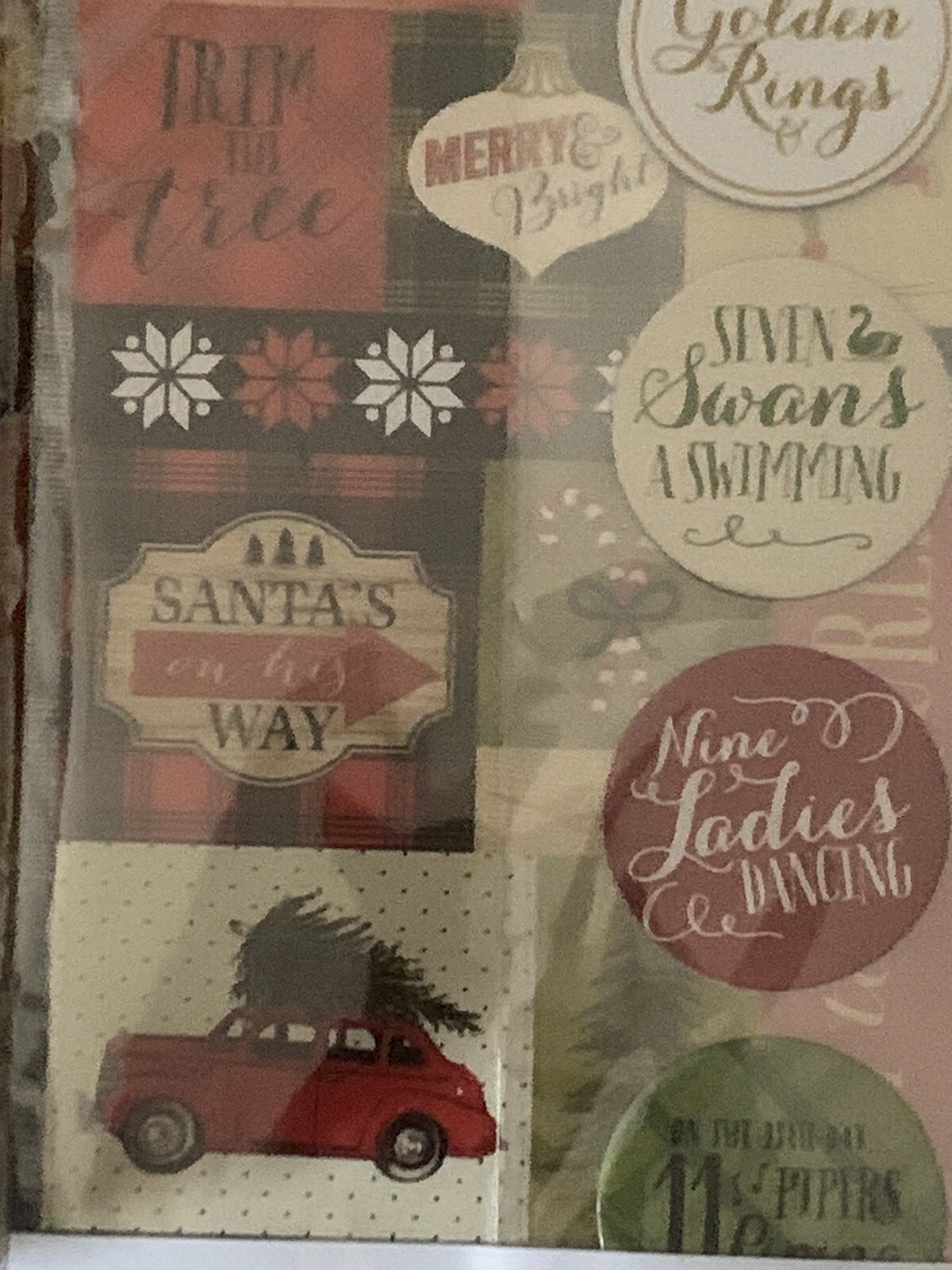 12 days of Christmas paper crafting kit by paper studio – new