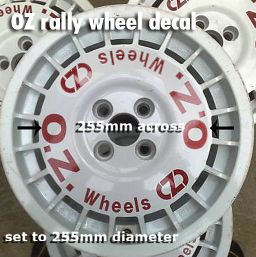 Décalcomanies Déco Roues OZ Racing Pour Lancia, Alfa, Etc. - Échelle 1/43 - Occasion