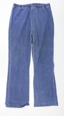 uniion blues Damen Jeans blau Baumwollmischung Straight Größe W30 L28