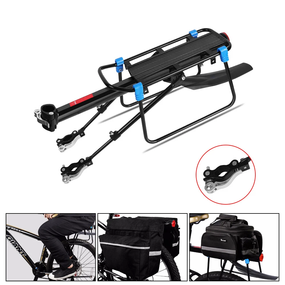 Cycling Bike Rear Rack Carrier with Mudguard Bicycle Pannier Rack Cargo Shelf