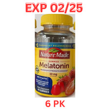 Nature Made Melatonin Gummies - Dreamy Strawberry 10 mg 120 Gummies 6pk