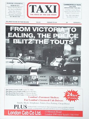Taxi Magazine 02/91 Prospekt Brochure Catalogue Broszura Folleto