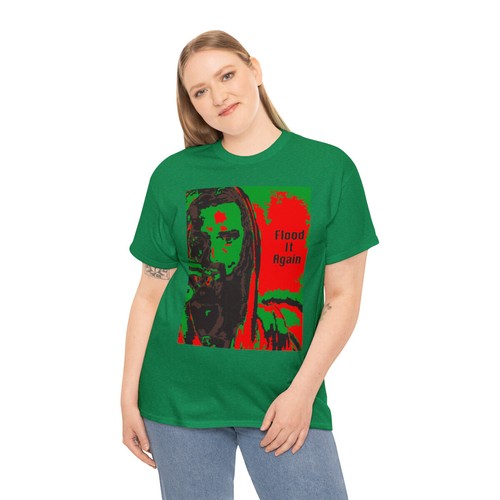 Mens Flood it again, funny, tshirt, RGB, 420 meme, Smoking Jesus T-Shirt, Womens - Picture 53 of 73