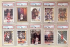 (10) 1990'S MICHAEL JORDAN PSA 9 CARD LOT  ALL DIFFERENT FLEER UD SKYBOX