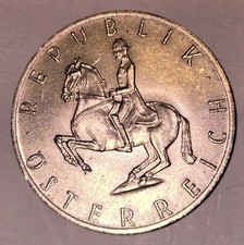 1981 Austria Five Schillings Coin