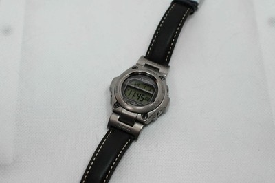 Casio MRG-100TB-1 MR-G Quartz Full Titanium w/Leather Strap, New Battery!