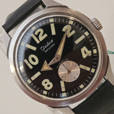 Vintage 1950's "JUDEX" "Ancient" Skindiver Steel Oversize Watch FE233/60