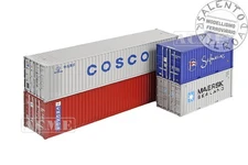 Acme 95035 - H0 1:87 - Set Of 4 Container: 2 Mens 40' & 20' " Maersk, Cosco, C