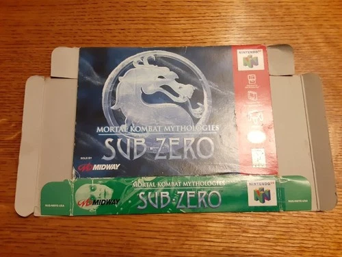 Mortal Kombat Mythologies: Sub-Zero N64 BOX AND MANUAL ONLY, NO GAME
