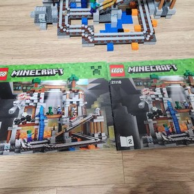 Minecraft LEGO 21118 Mine Shaft Set - Complete, Assembled, with Manuals