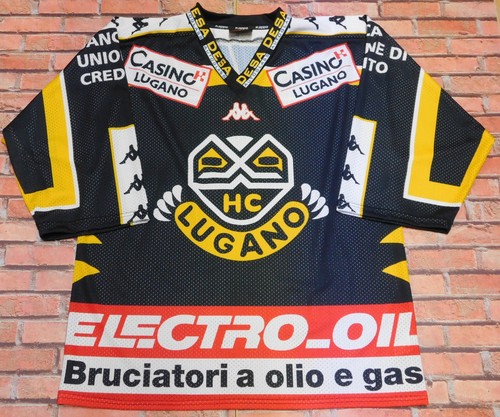 HC LUGANO #5 Ice Hockey Trikot Shirt Jersey, Size L