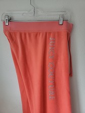 Vintage Juicy by Juicy Couture Peach Velour Jogger Sweatpants P/XS Bling